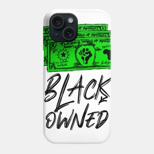 Black Owned Graffiti Black Lettering with Rebellion Bucks Phone Case