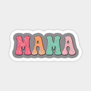 Floral Spring Retro Mama Magnet