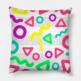 90's Funky Pattern Pillow