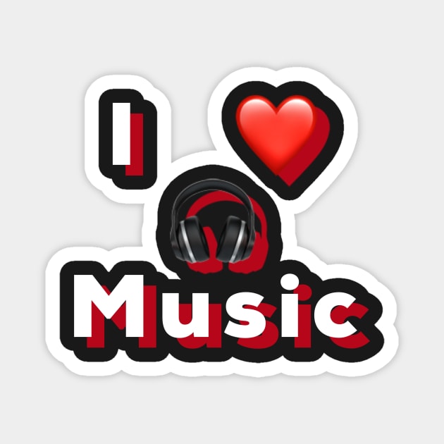 I love music Magnet by Grafititee