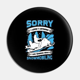 Snowmobiling Motor Sled Snowmobiler Gift Pin