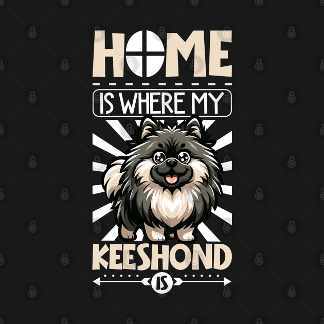 Home is with my Keeshond by Modern Medieval Design