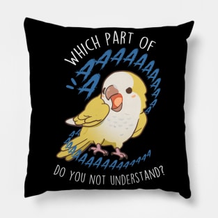 Lutino Quaker Parrot Aaaa Pillow