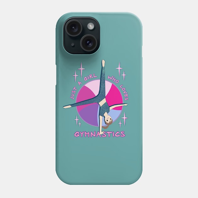 Funny Gymnast Anime Girl Cartwheel Gymnastics Stars Phone Case by French Salsa