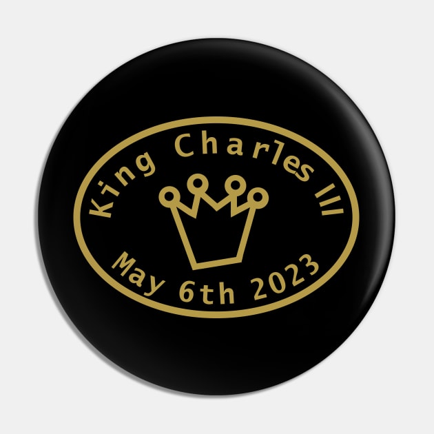 King Charles III May 6th 2023 Coronation Pin by ellenhenryart