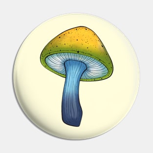 Aroace Pride Mushroom Pin