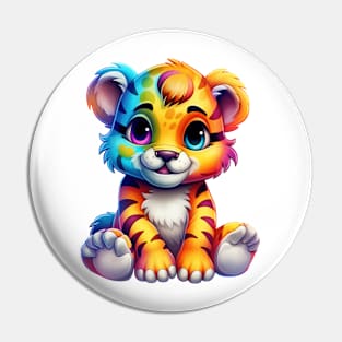 Rainbow Baby Tiger Pin