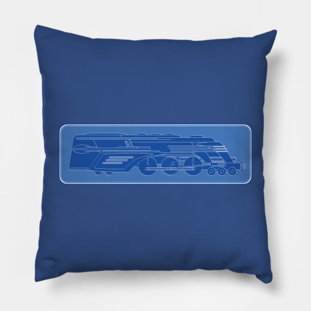 Locomotive Pillow by Kat C.