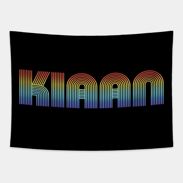 KIAAN Rainbow Style Family Name Tapestry by Salimkaxdew