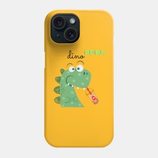 Green DINO BOBA Phone Case