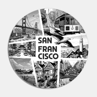 USA CITY - SAN FRANCISCO - TRAVEL -3 Pin