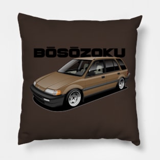 Civic wagon cut out Pillow