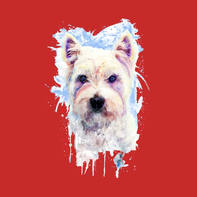 Westie Head by Marian Voicu