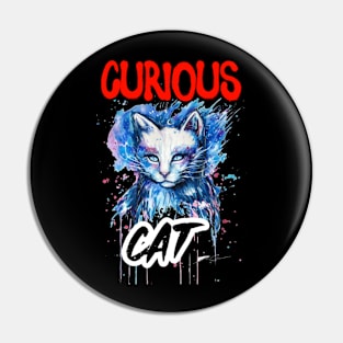 Curious Cat.Mug,Kids T-shirt, Hoodie, Men Women Pin