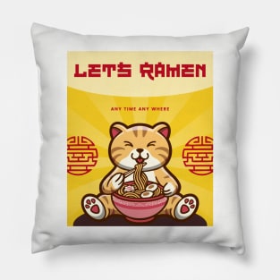 Let’s ramen 3 Pillow