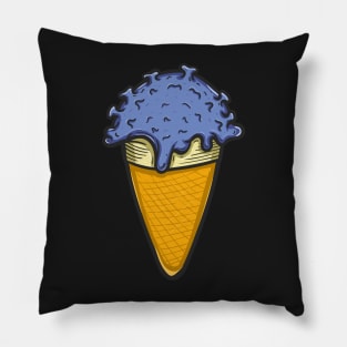 Ice cream virus Pillow