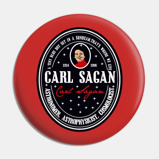 Carl Sagan Pin by SuperEdu