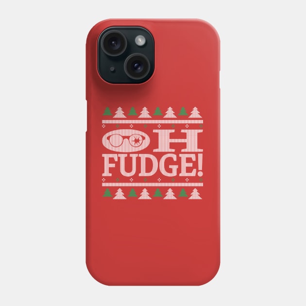 OH FUDGE Ugly Sweater Phone Case by Gimmickbydesign