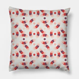 Rotating Round Geometric Shapes Pattern Pillow