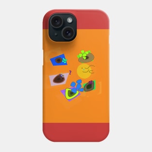 Orange Abstraction Phone Case