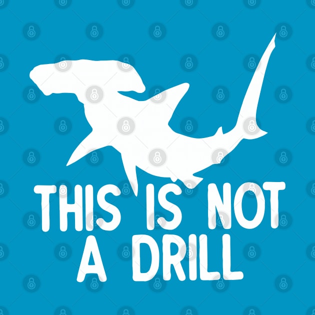 This is Not a Drill Hammerhead Shark by BirdsEyeWorks