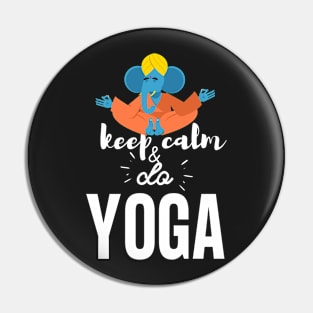 Yoga Elephant - Keep Calm and do Yoga Pin