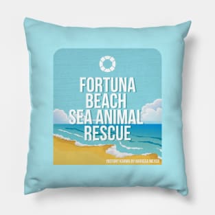 Fortuna Beach Sea Animal Rescue Pillow