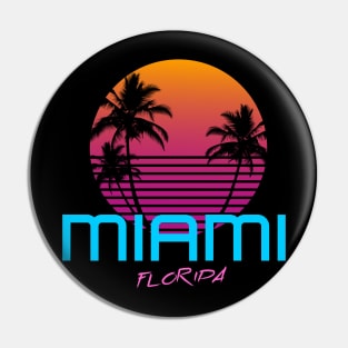 Miami Florida Retro 80's Pin