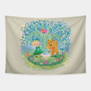 Teddy bear garden Tapestry