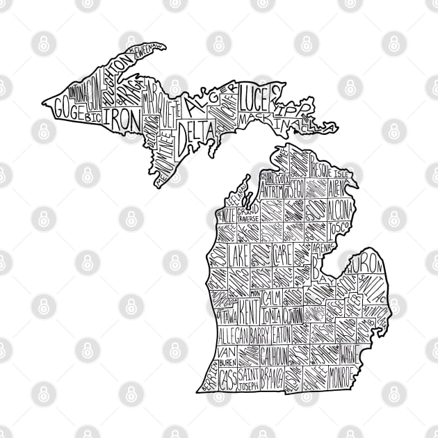 Michigan Map by calenbundalas