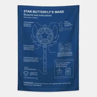 Wand blueprint Tapestry