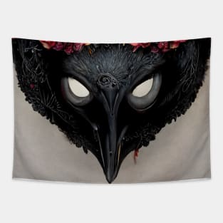 Raven mask Tapestry