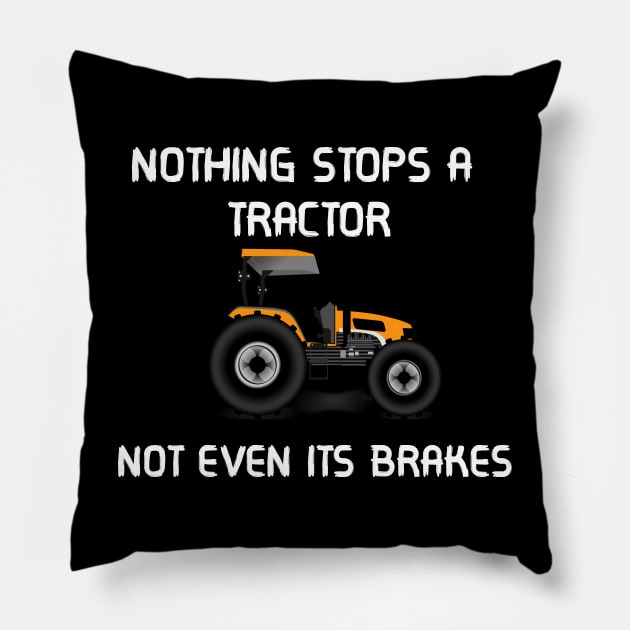 tractor Pillow by ETTAOUIL4