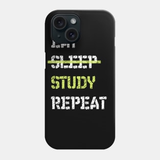 Eat Sleep Study Repeat College Phone Case