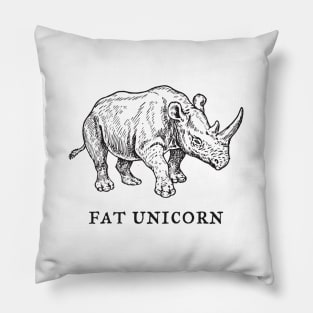 Rhino Fat Unicorn Pillow