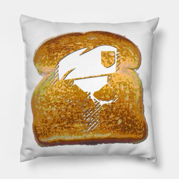 Ghost Toast Pillow by Ironmatter