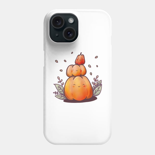 Pumpkin Family Phone Case by Rub14ekArts