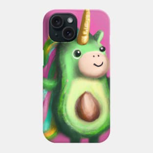 Cute Unicorn Avocado Phone Case