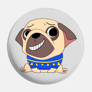 Funny Pug Pin