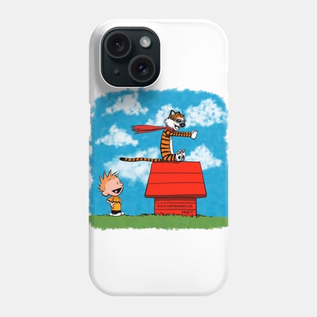 Calvin and Hobbes Phone Case by Rettro