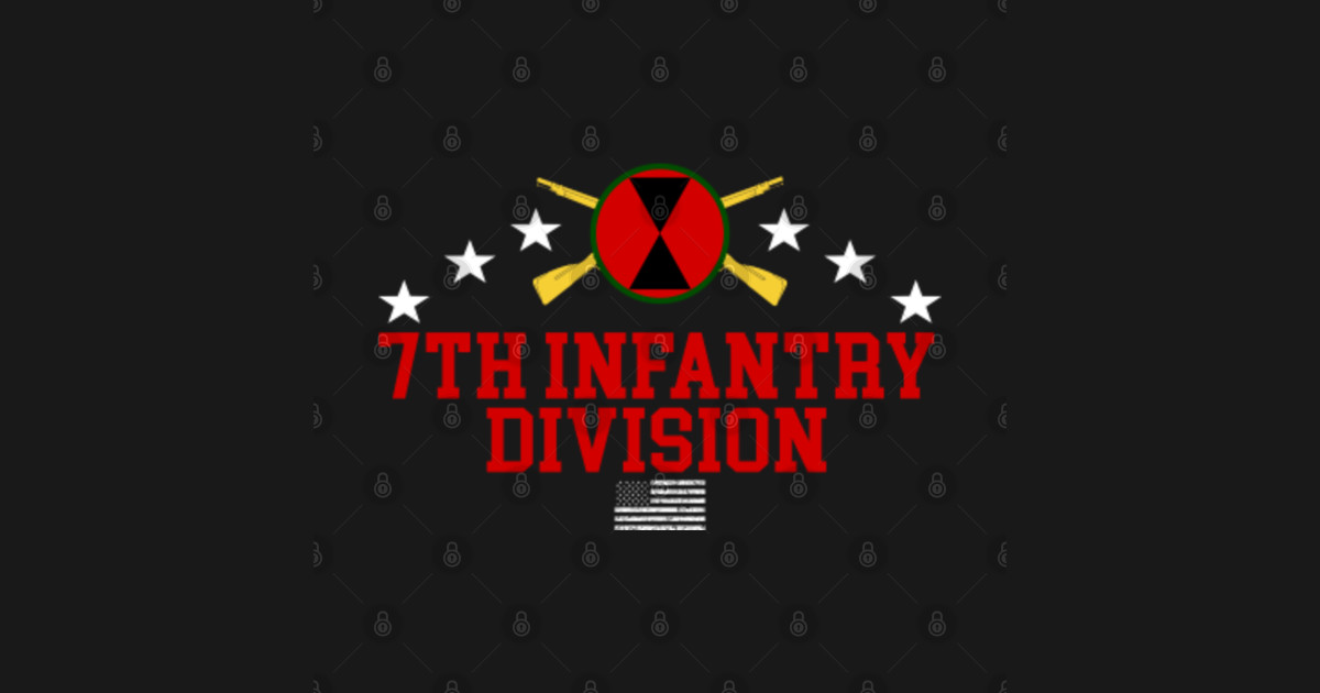 US Army 7th Infantry Division Veteran Decal Sticker 6-Pack - Bumper, Laptop, And Toolbox Graphics