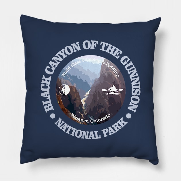 Black Canyon of the Gunnison (rd) Pillow by grayrider