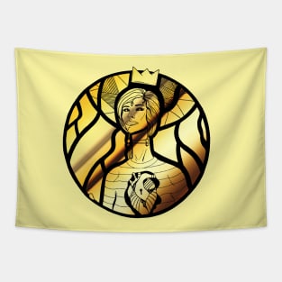 Black and Gold 56 Beauty Tapestry
