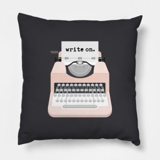 Typewriter Write On Inspiration Pillow