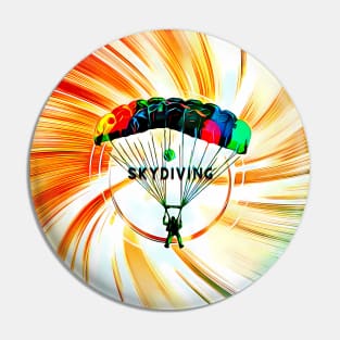 The Skydiving trend in freedom color art Pin