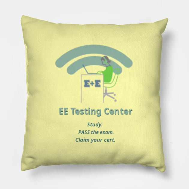 EE Testing Center Pillow by MemeJab