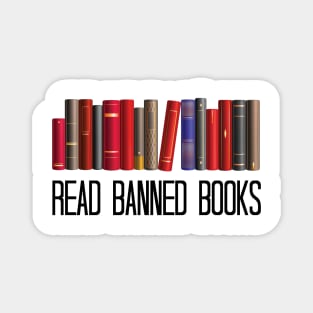 Funny Read Banned Books, Teacher Librarian Gift, Magnet