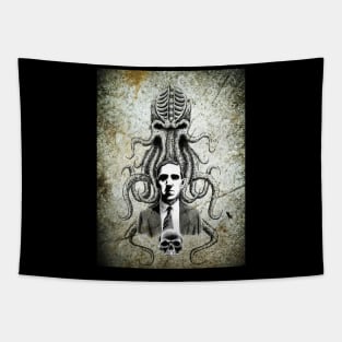 HP Lovecraft Grunge Style 1 Tapestry