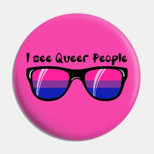 Bisexual Sunglasses - Queer People Pin