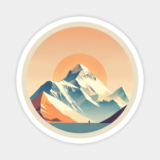 Minimalist Everest: Journey to the Summit T-shirt Magnet